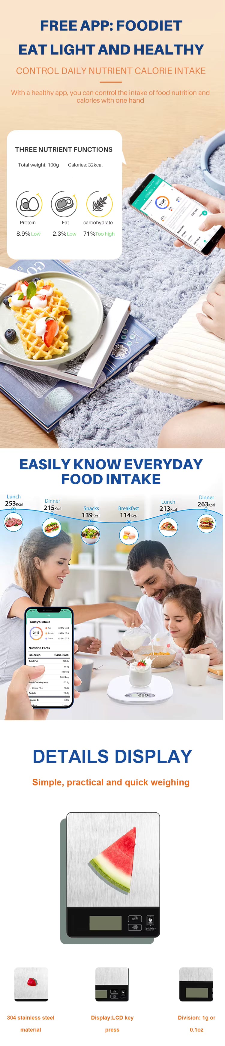 Balance Nutritionnelle Bluetooth K2