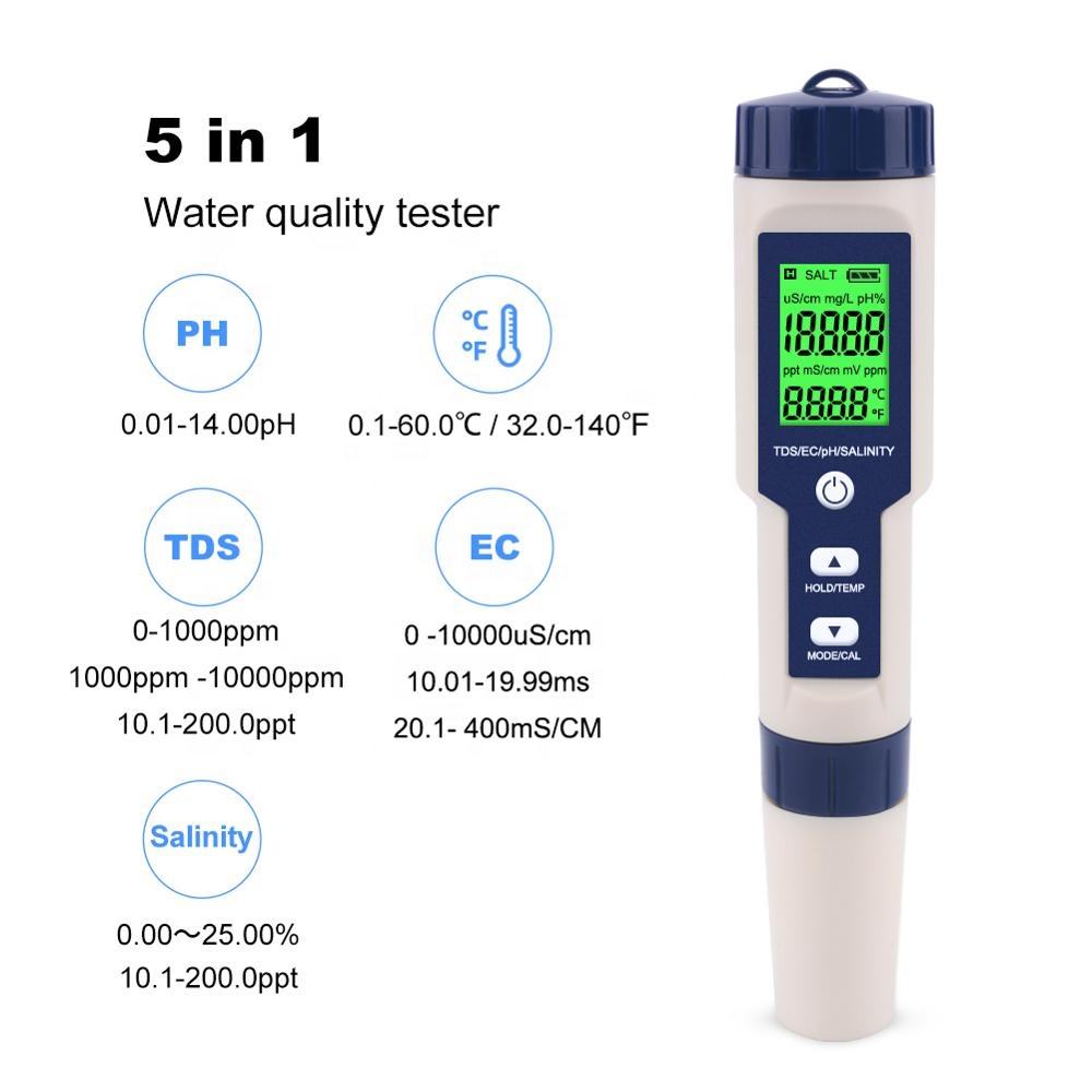 Testeur Digital 5-en-1 K2 - pH, TDS & Nutriments Expert