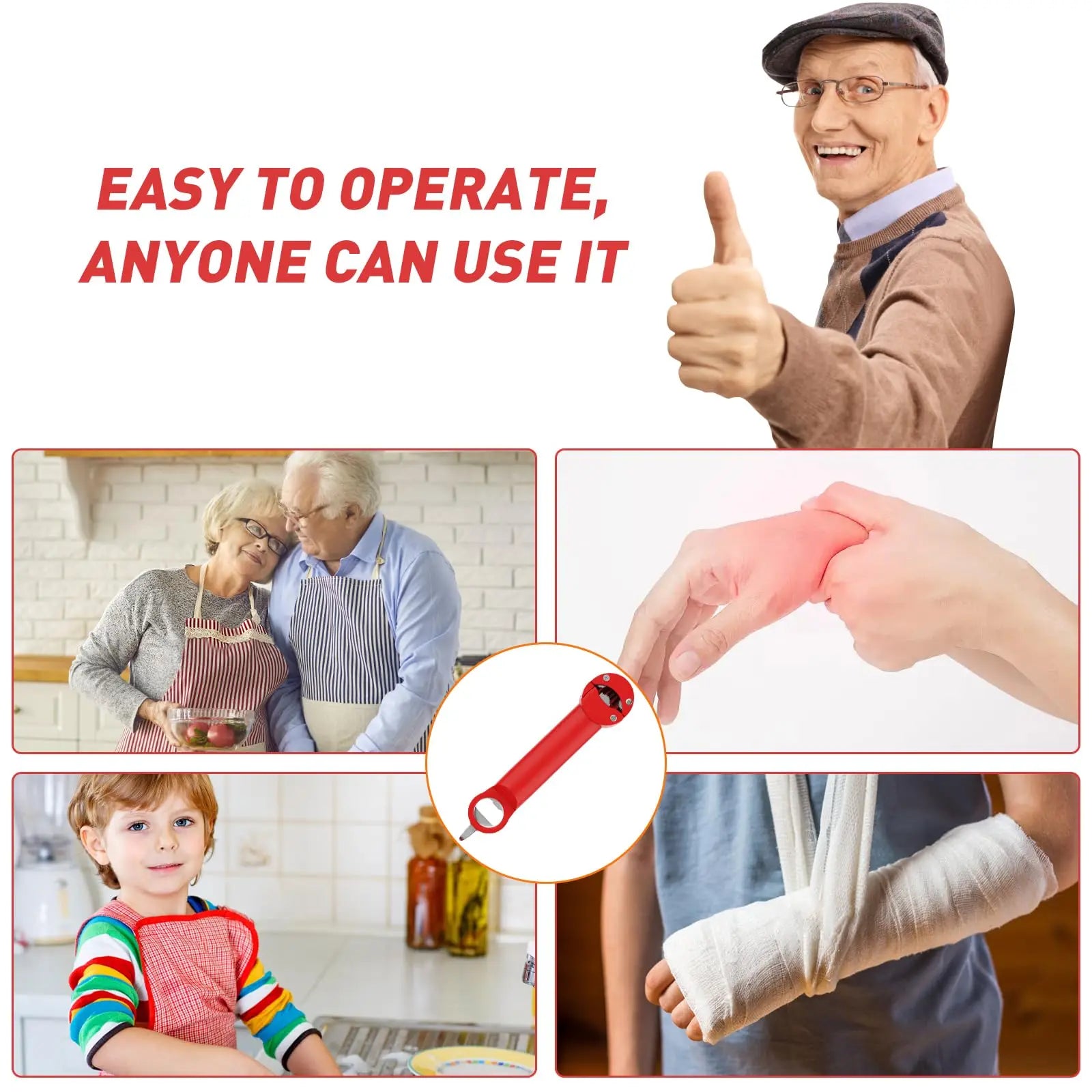 Retractable Magnetic Jar Opener - K2 EasyOpen