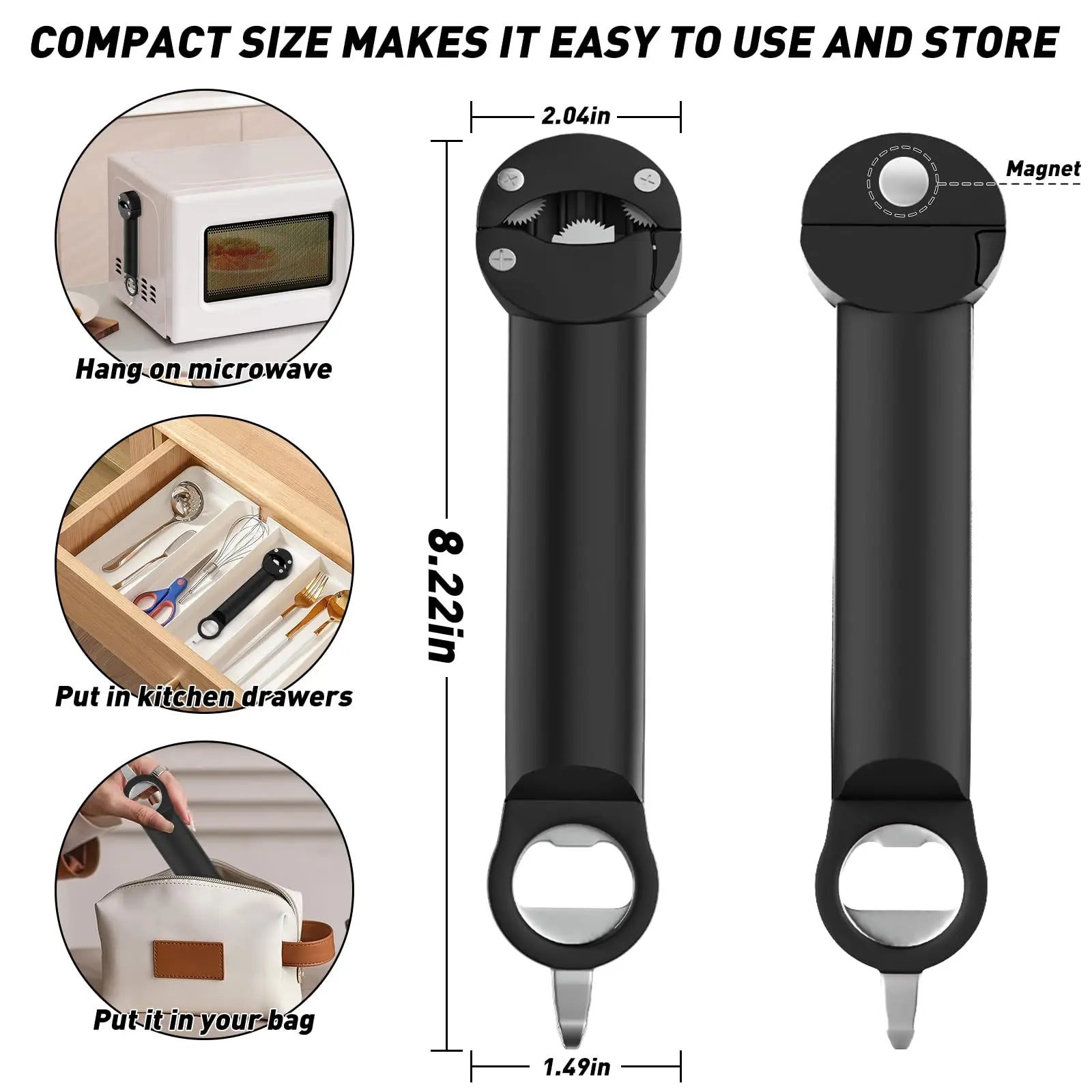 Retractable Magnetic Jar Opener - K2 EasyOpen
