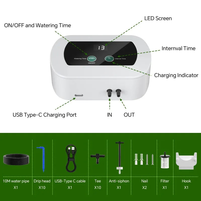 Produit K2 LifeTech - Kit d'Arrosage Goutte à Goutte Automatique - K2 Smart Flow