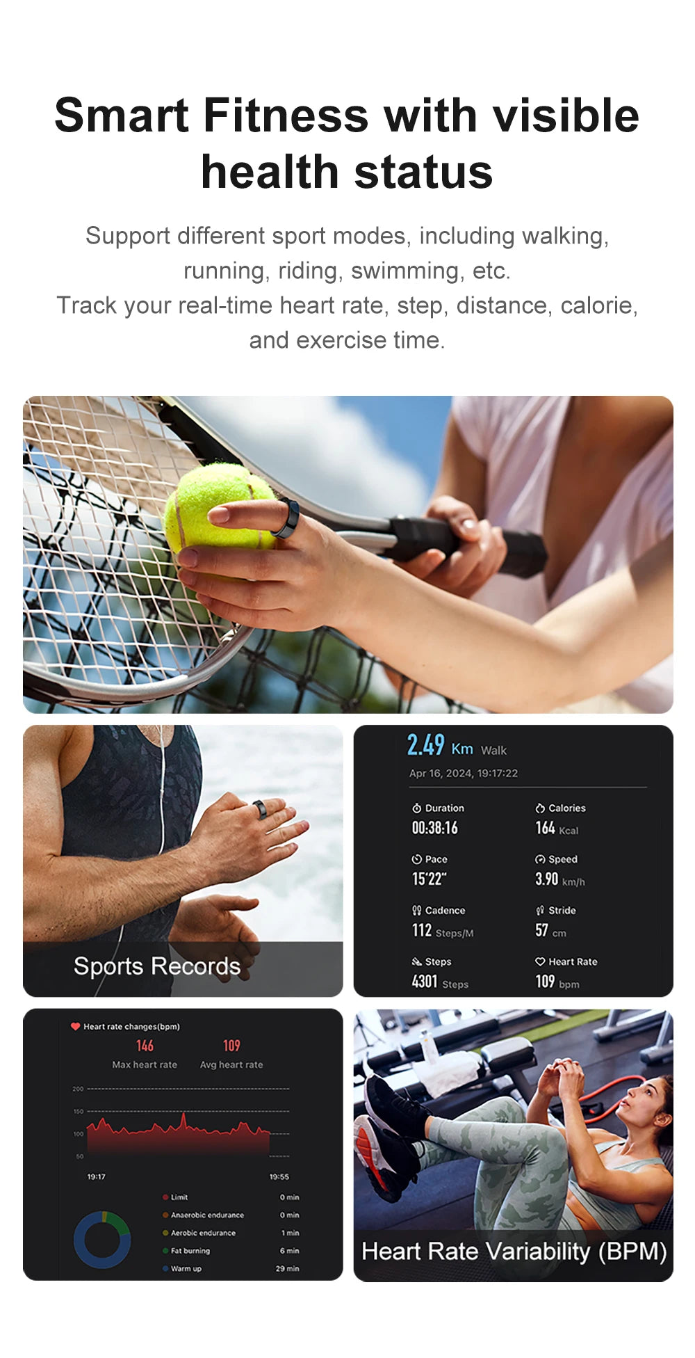 Bague Connectée Sport COLMI - K2 Série S