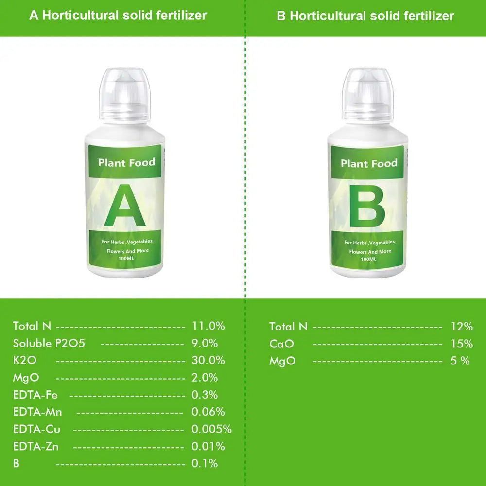 Solutions Nutritives Hydroponiques A & B (K2 Vitalité)