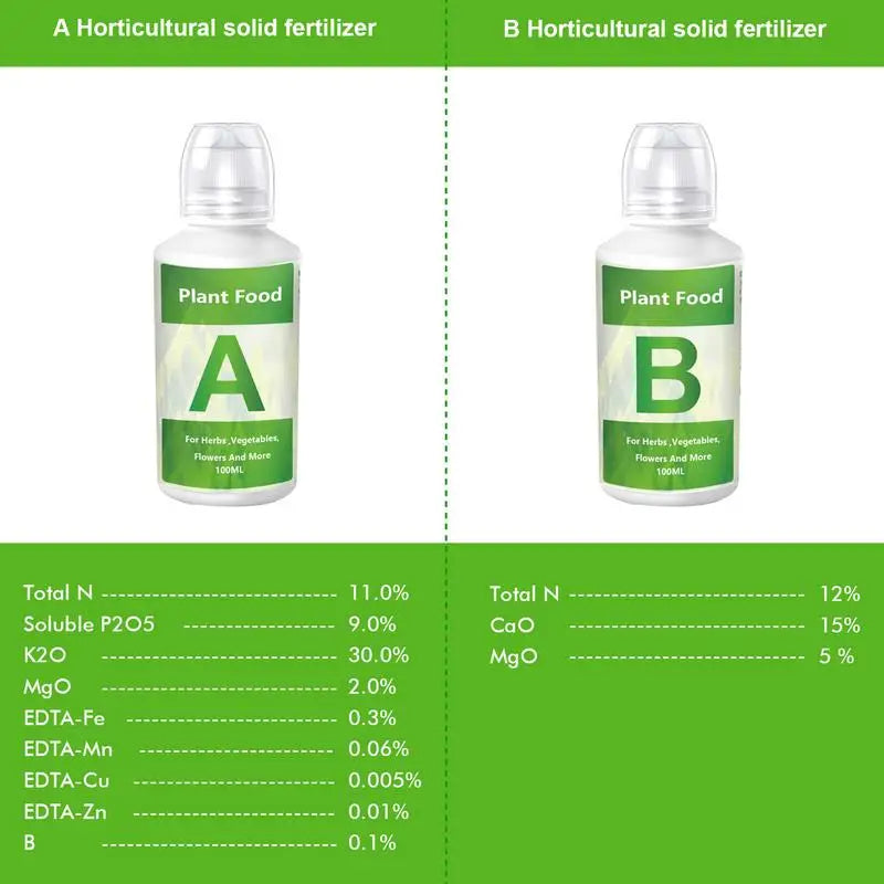 Hydroponische Nährlösungen A & B (K2 Vitalité)