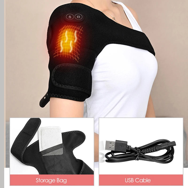 Produit K2 LifeTech - Épaulière Chauffante & Vibrante USB - K2 ThermoShoulder